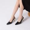 imageAthlefit Womens High Stiletto Slingback Heels Elegant Closed Square Toe Dress Pumps Shoes for Bridal Wedding Work PartyBlack