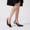 imageAthlefit Womens High Stiletto Slingback Heels Elegant Closed Square Toe Dress Pumps Shoes for Bridal Wedding Work PartyBlack
