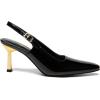 imageAthlefit Womens High Stiletto Slingback Heels Elegant Closed Square Toe Dress Pumps Shoes for Bridal Wedding Work PartyBlack