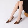 imageAthlefit Womens High Stiletto Slingback Heels Elegant Closed Square Toe Dress Pumps Shoes for Bridal Wedding Work PartyBrown