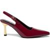 imageAthlefit Womens High Stiletto Slingback Heels Elegant Closed Square Toe Dress Pumps Shoes for Bridal Wedding Work PartyRed