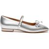 imageAthlefit Womens Mary Jane Flats Dressy Comfortable Square Toe Ballet Flats Shoes with Buckle StrapSilver