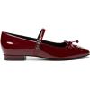 imageAthlefit Womens Mary Jane Flats Dressy Comfortable Square Toe Ballet Flats Shoes with Buckle StrapWine Red