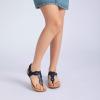 imageAthlefit Womens Orthopedic Arch Support Sandals Comfortable Thong TStrap Orthotic Casual Flat SandalsNavy