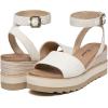 imageAthlefit Womens Platform Sandals Buckle Ankle Strap Open Toe Espadrille Wedge SandalsBeige