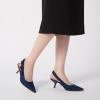 imageAthlefit Womens Slingback Kitten Heels Closed Pointed Toe Bowknot Pumps Dress Shoes for Work Wedding Dancing PartyNavy