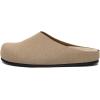 imageAthlefit Womens Slip On Suede Clogs Comfortable Cork Footbed Mules Shoes with Arch Support for Nurse Work Outdoor TravelBrown