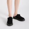 imageAthlefit Womens Slipon Suede Clogs Comfortable Latex Footbed Slingback Mules with Adjustable Strap for Work Walking Daily WearBlack