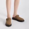 imageAthlefit Womens Slipon Suede Clogs Comfortable Latex Footbed Slingback Mules with Adjustable Strap for Work Walking Daily WearBrown