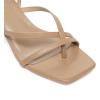 imageAthlefit Womens Strappy Kitten Heels Square Toe Flip Flops Low Heels Ankle Strap Party Dress Thong Heeled SandalsCamel