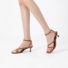 imageAthlefit Womens Strappy Kitten Heels Square Toe Flip Flops Low Heels Ankle Strap Party Dress Thong Heeled SandalsDark Brown