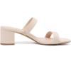 imageAthlefit Womens Two Strap Open Toe Heels Sandals Chunky Block Comfortable Slip On Low Heel Dress ShoesApricot