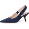 imageAthlefit Womens Slingback Kitten Heels Closed Pointed Toe Bowknot Pumps Dress Shoes for Work Wedding Dancing PartyNavy