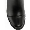 imageAthlefit Womens Chunky Heel Ankle Boots Platform Lug Sole Elastic Chelsea Short Booties WIth Side ZipperBlack Pu
