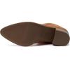 imageAthlefit Womens Knee High Chunky Heel Boots Faux Suede Pointed Toe Side Zipper BootsBrown