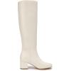 imageAthlefit Knee High Boots for Women Chunky Low Heel Fashion Round Toe Tall BootsBeige