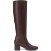 imageAthlefit Knee High Boots for Women Chunky Low Heel Fashion Round Toe Tall BootsBrown