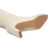 imageAthlefit Knee High Boots for Women Square Toe Chunky Heeled Tall Boots with Side ZipperBeige