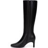 imageAthlefit Knee High Boots for Women Square Toe Chunky Heeled Tall Boots with Side ZipperBlack