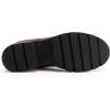 imageAthlefit Womens Ankle Boots Comfortable Lug Sole Chunky Low Heel Zipper Short BootiesDark Brown