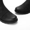 imageAthlefit Womens Chelsea Boots Low Heel Slip On Lug Sole Elastic Short Ankle BootiesBlack