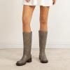 imageAthlefit Womens Knee High Boots Square Toe Chunky Block Riding Tall Boots for Women Low HeelTaupe