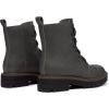 imageAthlefit Womens LaceUp Combat Boots Platform Chunky Low Heel Lug Sole Ankle BootiesGrey