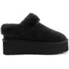 imageArhlefit Platform Slippers for Women Slipon Winter Warm Fuzzy Fluffy Suede Slippers Shoes for House Indoor and OutdoorBlack