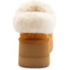imageArhlefit Platform Slippers for Women Slipon Winter Warm Fuzzy Fluffy Suede Slippers Shoes for House Indoor and OutdoorChestnut