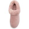 imageArhlefit Platform Slippers for Women Slipon Winter Warm Fuzzy Fluffy Suede Slippers Shoes for House Indoor and OutdoorDusty Pink
