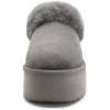 imageArhlefit Platform Slippers for Women Slipon Winter Warm Fuzzy Fluffy Suede Slippers Shoes for House Indoor and OutdoorGrey