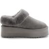 imageArhlefit Platform Slippers for Women Slipon Winter Warm Fuzzy Fluffy Suede Slippers Shoes for House Indoor and OutdoorGrey
