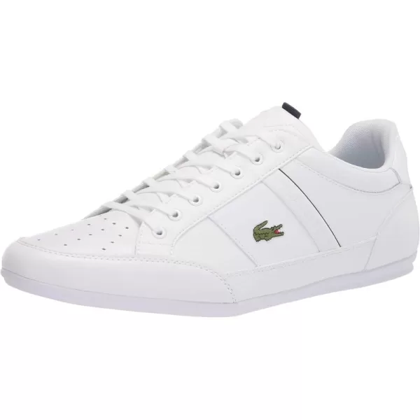 Wht/Nvy Leather