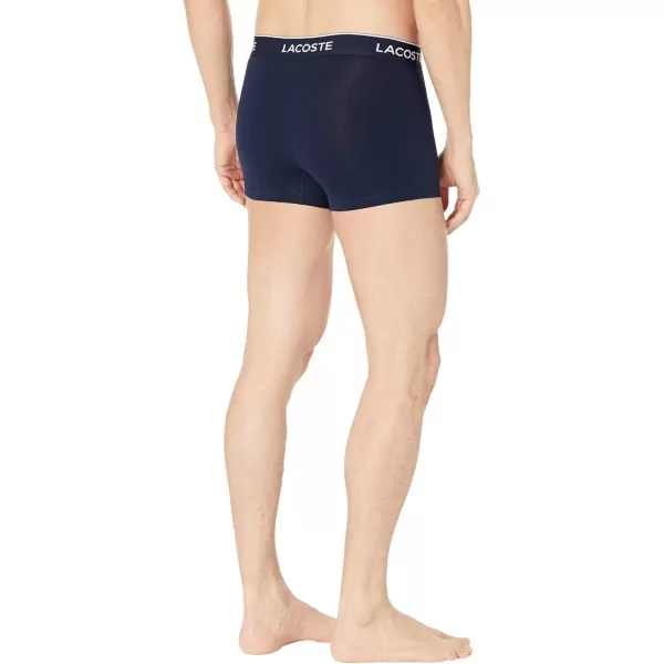 Lacoste Men's Casual Classic 3 Pack Cotton Stretch Trunks