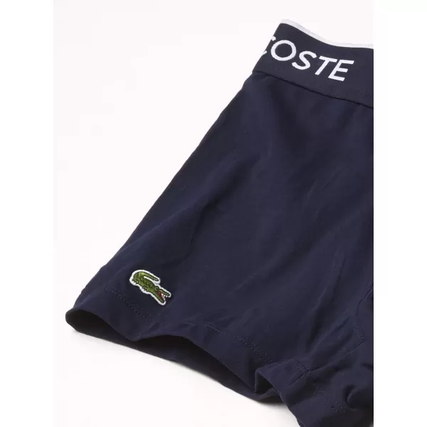 Lacoste Men's Casual Classic 3 Pack Cotton Stretch Trunks