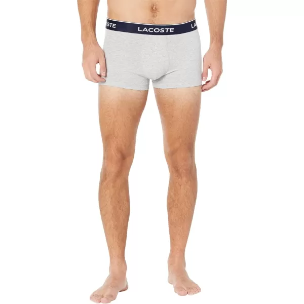 Lacoste Men's Casual Classic 3 Pack Cotton Stretch Trunks