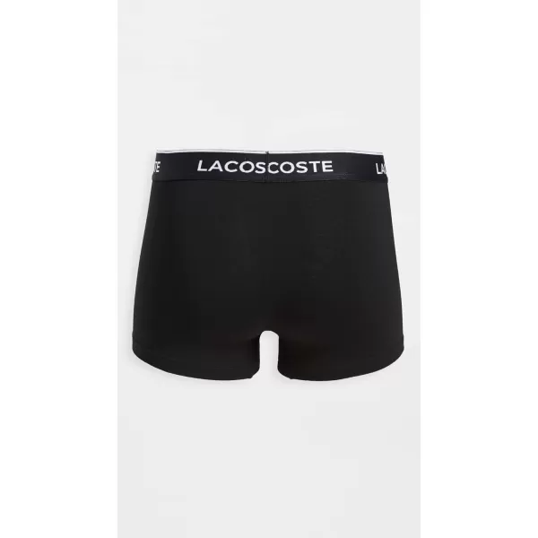 Lacoste Men's Casual Classic 3 Pack Cotton Stretch Trunks