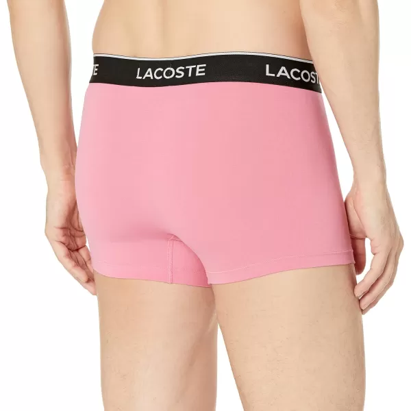 Lacoste Men's Casual Classic 3 Pack Cotton Stretch Trunks