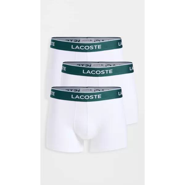 Lacoste Men's Casual Classic 3 Pack Cotton Stretch Trunks