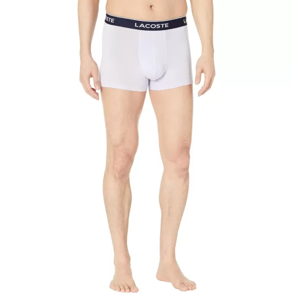 Lacoste Men's Casual Classic 3 Pack Cotton Stretch Trunks