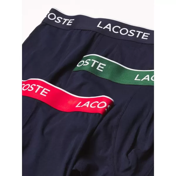 Lacoste Men's Casual Classic 3 Pack Cotton Stretch Trunks