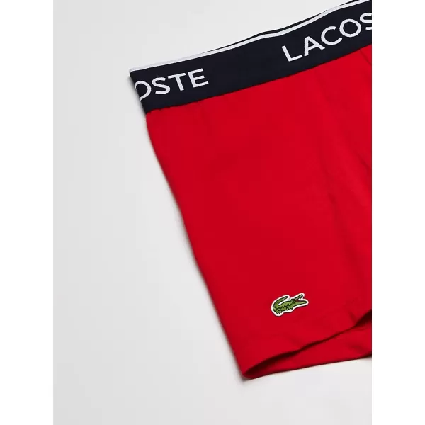 Lacoste Men's Casual Classic 3 Pack Cotton Stretch Trunks
