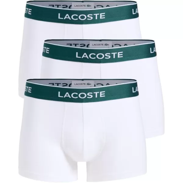 Lacoste Men's Casual Classic 3 Pack Cotton Stretch Trunks