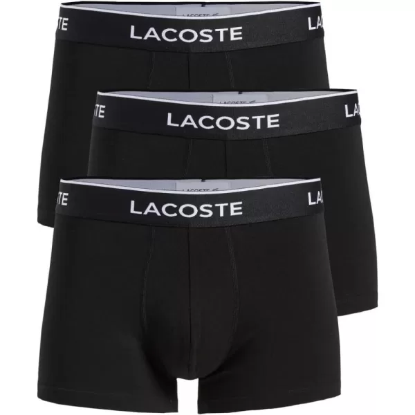 Lacoste Men's Casual Classic 3 Pack Cotton Stretch Trunks