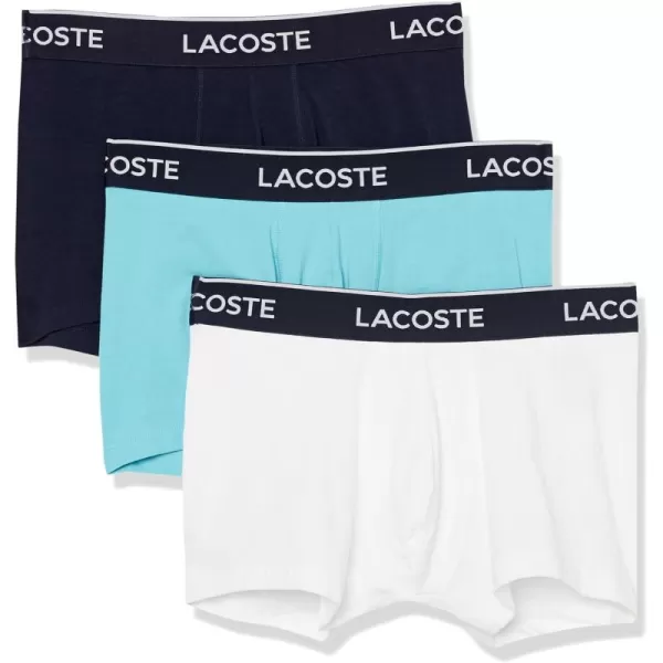 Lacoste Men's Casual Classic 3 Pack Cotton Stretch Trunks