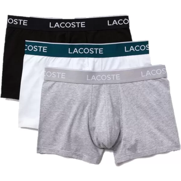 Lacoste Men's Casual Classic 3 Pack Cotton Stretch Trunks