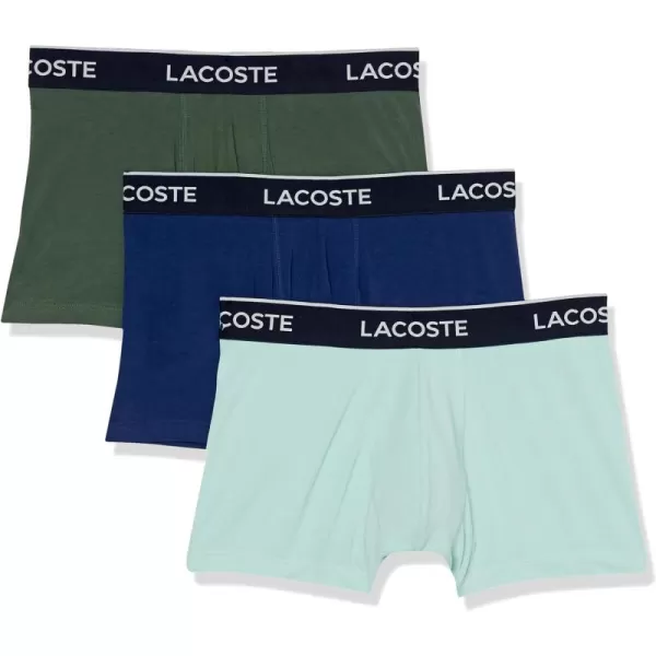 Lacoste Men's Casual Classic 3 Pack Cotton Stretch Trunks