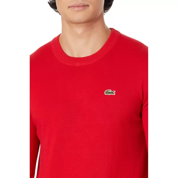 Lacoste Mens Long Sleeve Crew Neck Regular Fit Sweater
