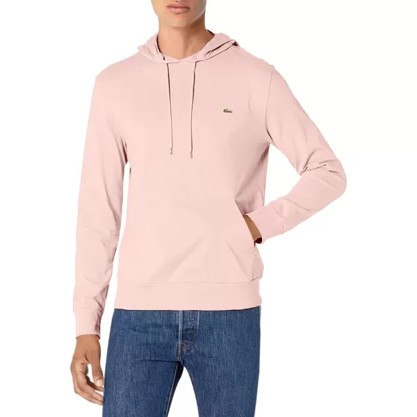 Lacoste Mens Long Sleeve Hooded Jersey Cotton T-Shirt Hoodie