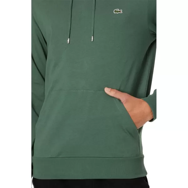 Lacoste Mens Long Sleeve Hooded Jersey Cotton T-Shirt Hoodie